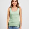 Dames Cecil | Cecil Streep Top Fresh Salvia Green 319732 24851