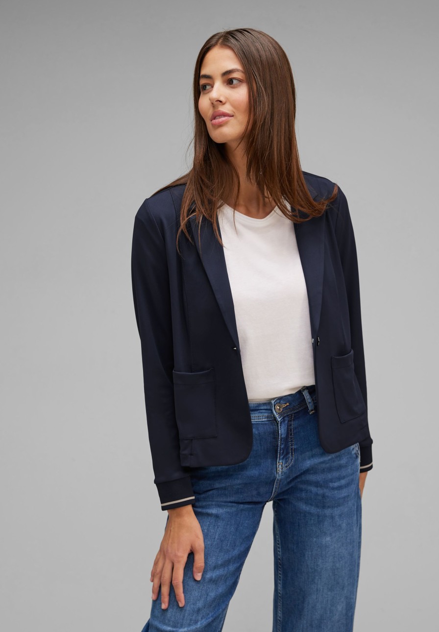 Dames Street One | Street One Travel Blazer Deep Blue 211997 11238