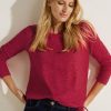 Dames Cecil | Cecil Zacht Shirt Casual Red Melange 320456 15328