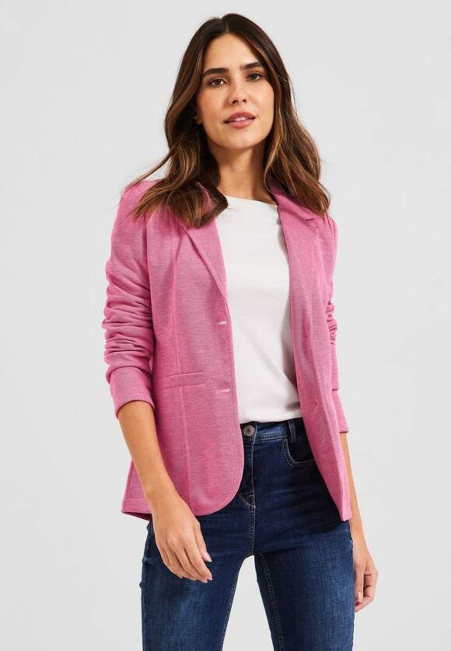 Dames Cecil | Cecil Sweat Blazer Fresh Pink 211860 24686