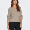 Dames Jacqueline de Yong | Jdy Fluffy Trui Simply Taupe15293658
