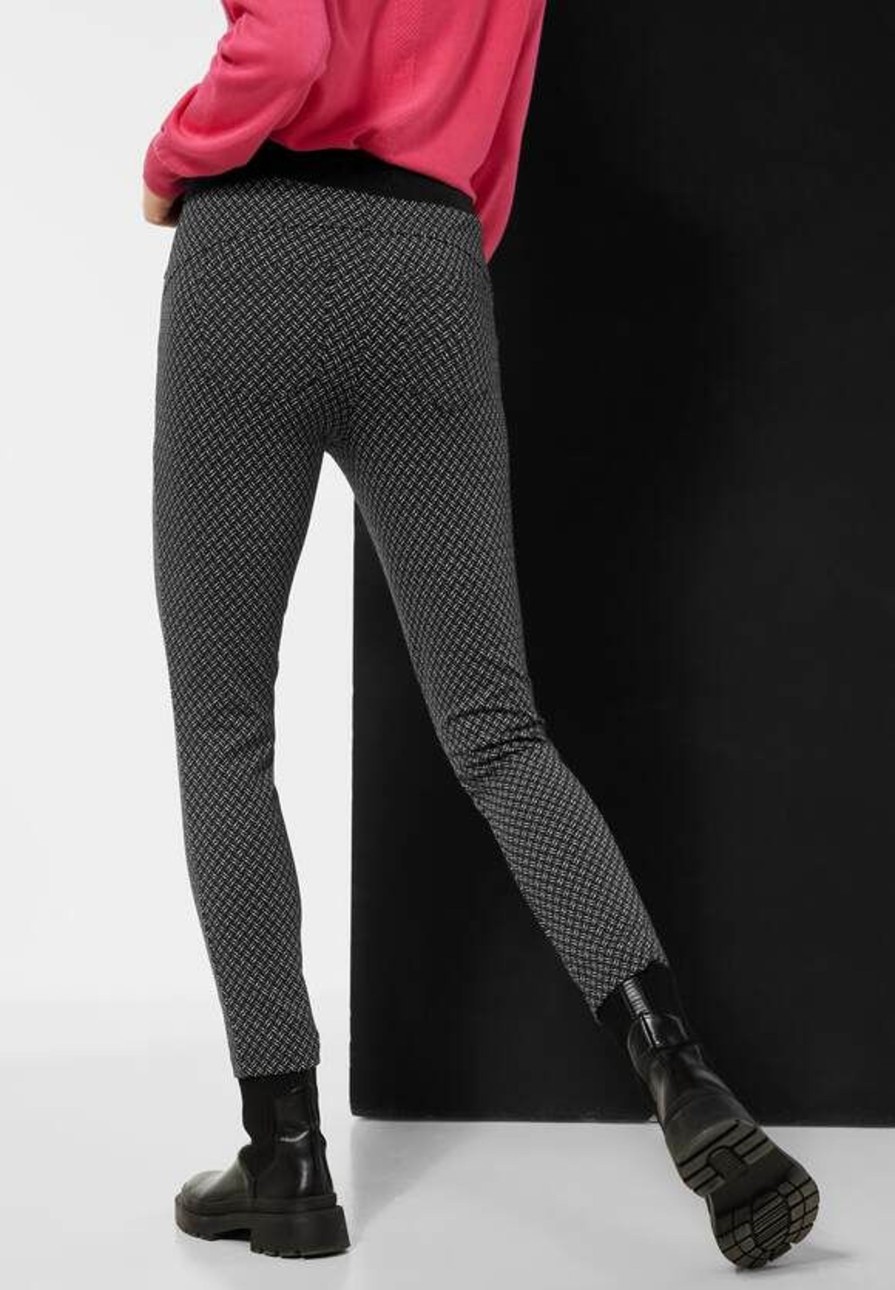 Dames Street One | Street One Print Broek Zwart 375759 20001