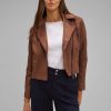Dames Street One | Street One Velours Biker Jack Glowy Brown 212027