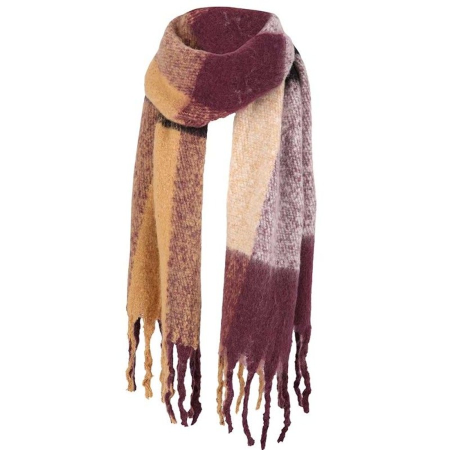 Dames Sarlini | Sarlini Wintersjaal Burgundy 000431-00078