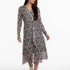 Dames Tramontana | Tramontana Mesh Print Jurk Neutrals C12-09-501