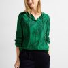 Dames Cecil | Cecil Print Blouse Easy Green 344260 25069