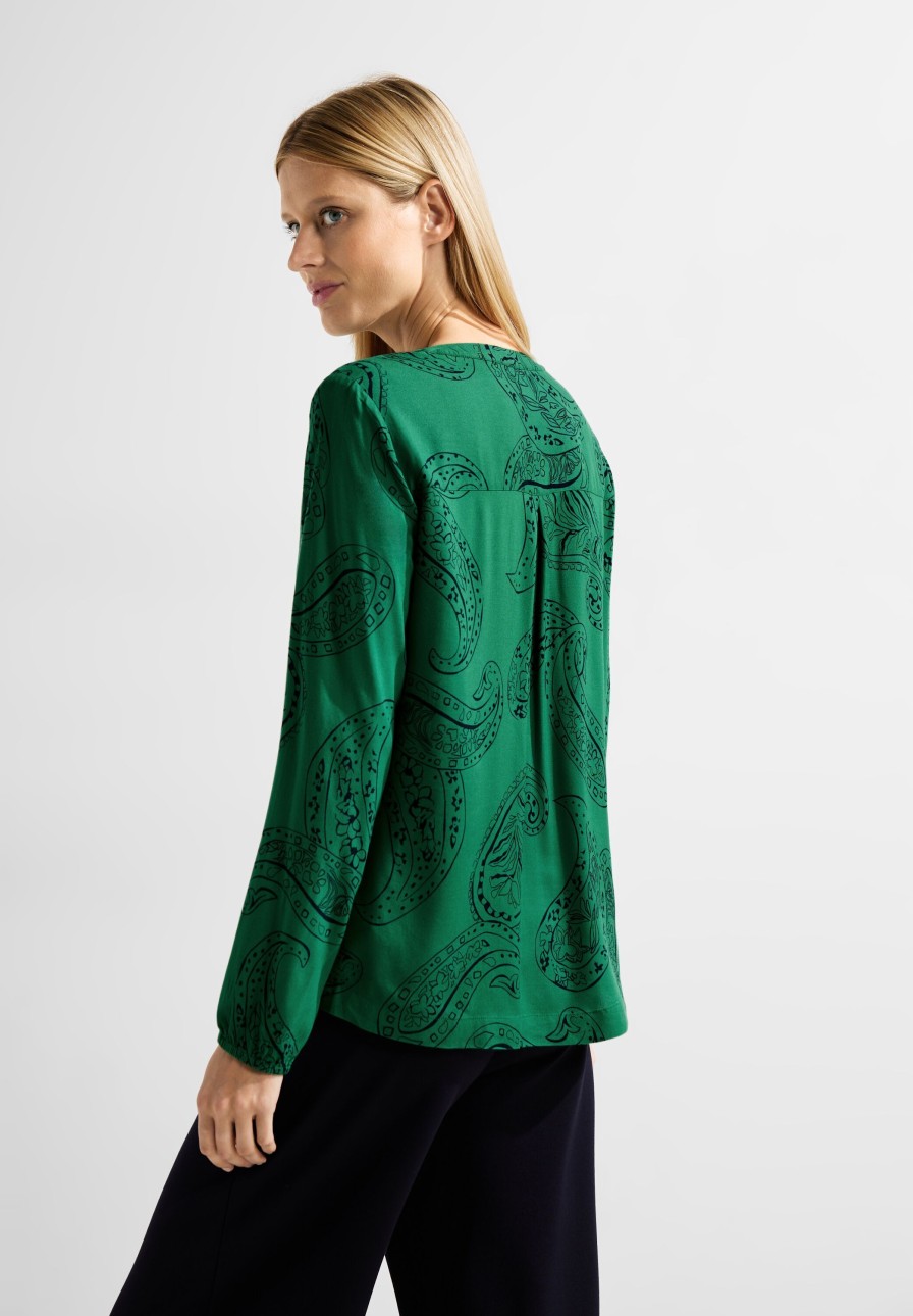 Dames Cecil | Cecil Print Blouse Easy Green 344260 25069