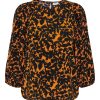 Dames Jacqueline de Yong | Jdy Print Blouse Orange Pepper 15270946