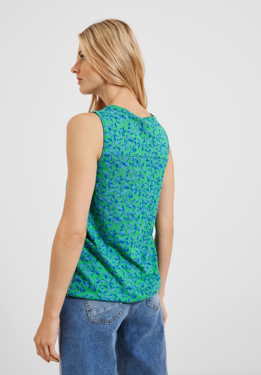 Dames Cecil | Cecil Print Top Fresh Green 319561 34794