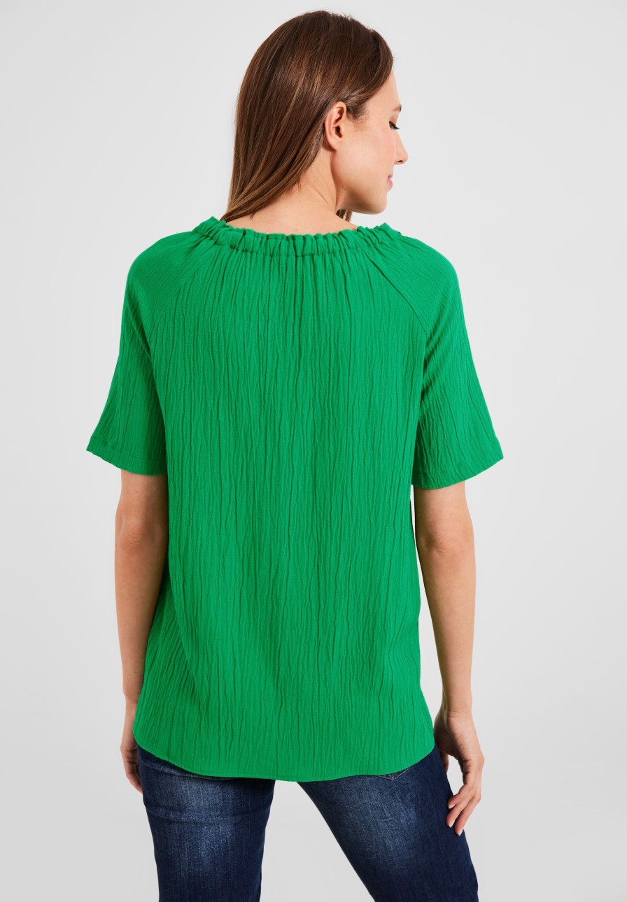 Dames Cecil | Cecil Off Shoulder Blouse Fresh Green 344029 14794