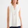 Dames Street One | Street One Blouse Top Off White 343923 10108