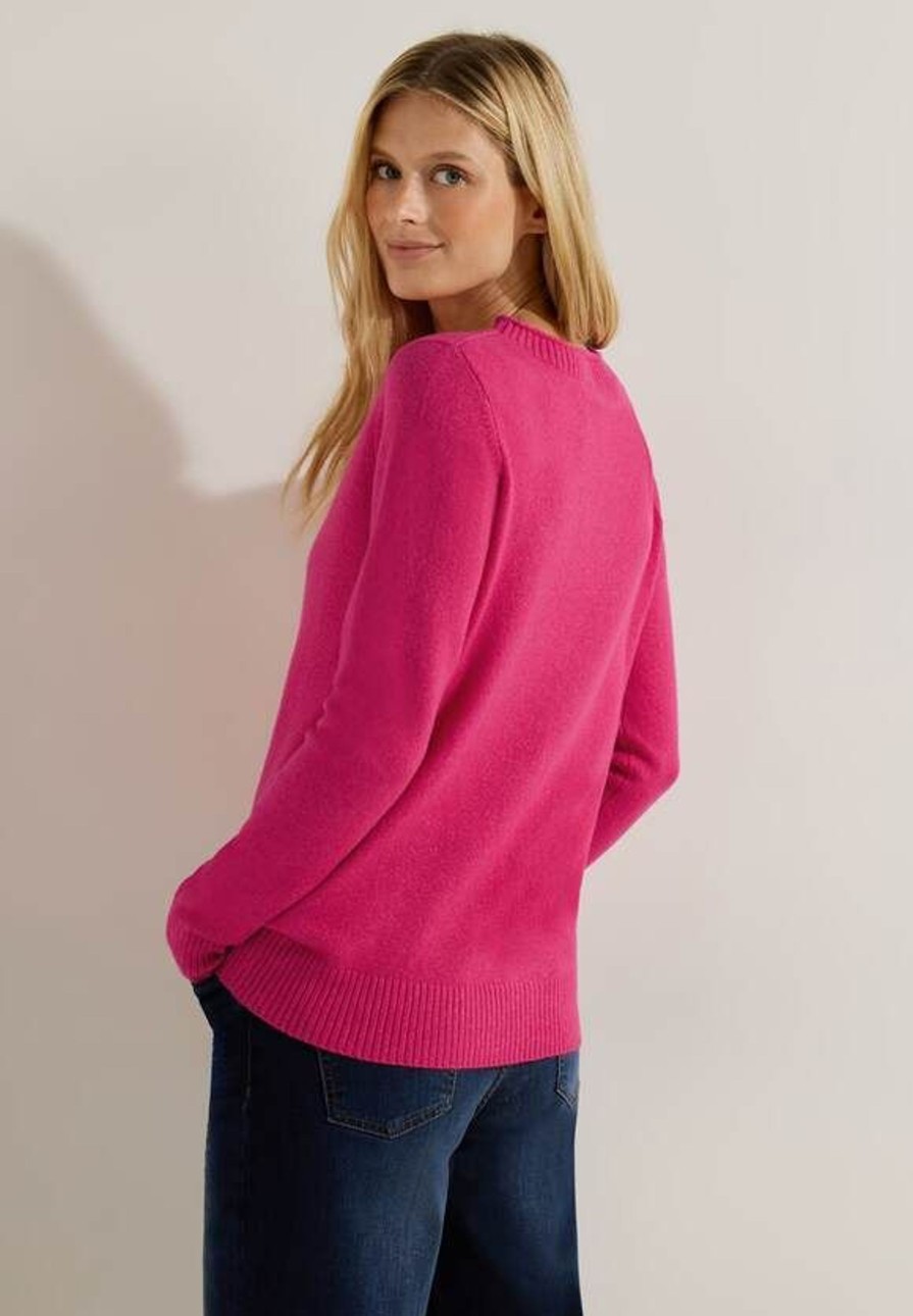 Dames Cecil | Cecil Zachte Brei Trui Cosy Coral 302374 15271