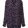 Dames Esprit | Esprit All Over Print Blouse Navy 023Ee1F308 402