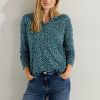 Dames Cecil | Cecil Print Shirt Easy Green 320542 35069