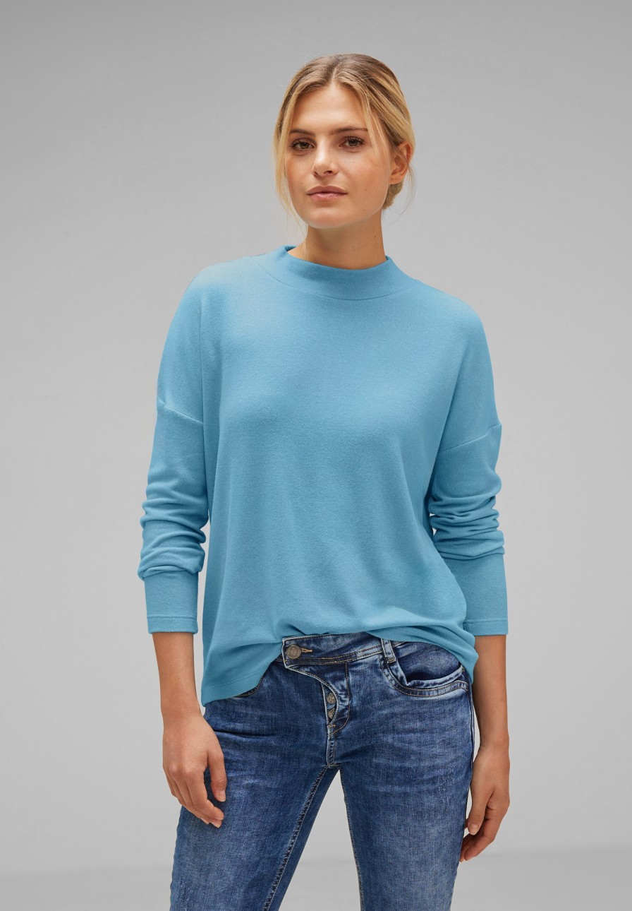 Dames Street One | Street One Sweatshirt Light Aquamarine 320577 1537