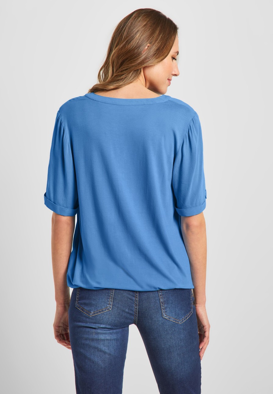 Dames Cecil | Cecil Shirt Marina Blue 343925 12770