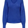 Dames Jacqueline de Yong | Jdy V-Hals Trui Dazzling Blue 15282209