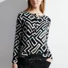 Dames Cecil | Cecil Grafische Print Blouse Black 344392 30001