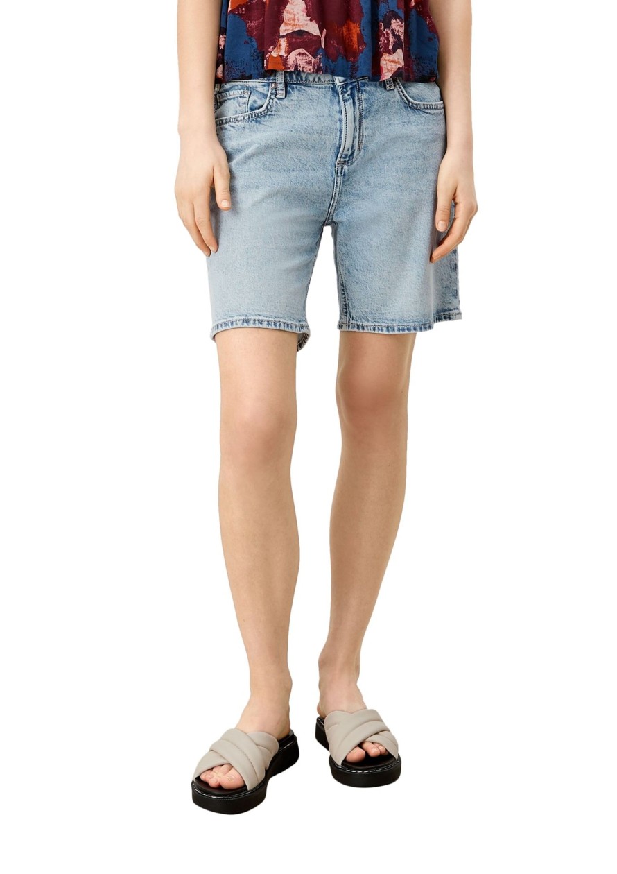 Dames S.Oliver | Qs Denim Short Light Blue 2115671 53Z3