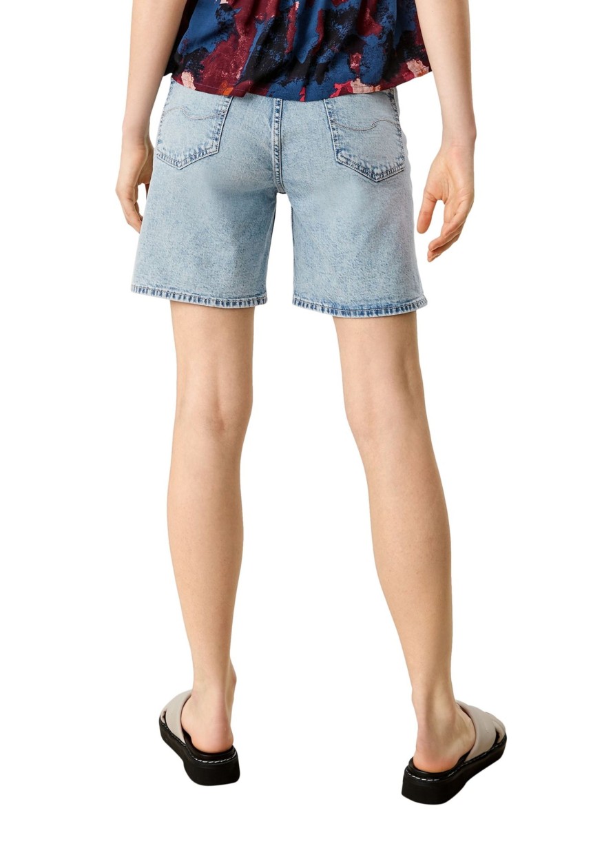 Dames S.Oliver | Qs Denim Short Light Blue 2115671 53Z3