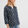 Dames Cecil | Cecil Print Blouse Night Sky Blue 320239 34077