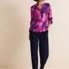 Dames Street One | Street One Print Blouse Bright Cozy Pink 344378