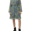 Dames S.Oliver | Qs Print Jurk Blue 2124641 55A0