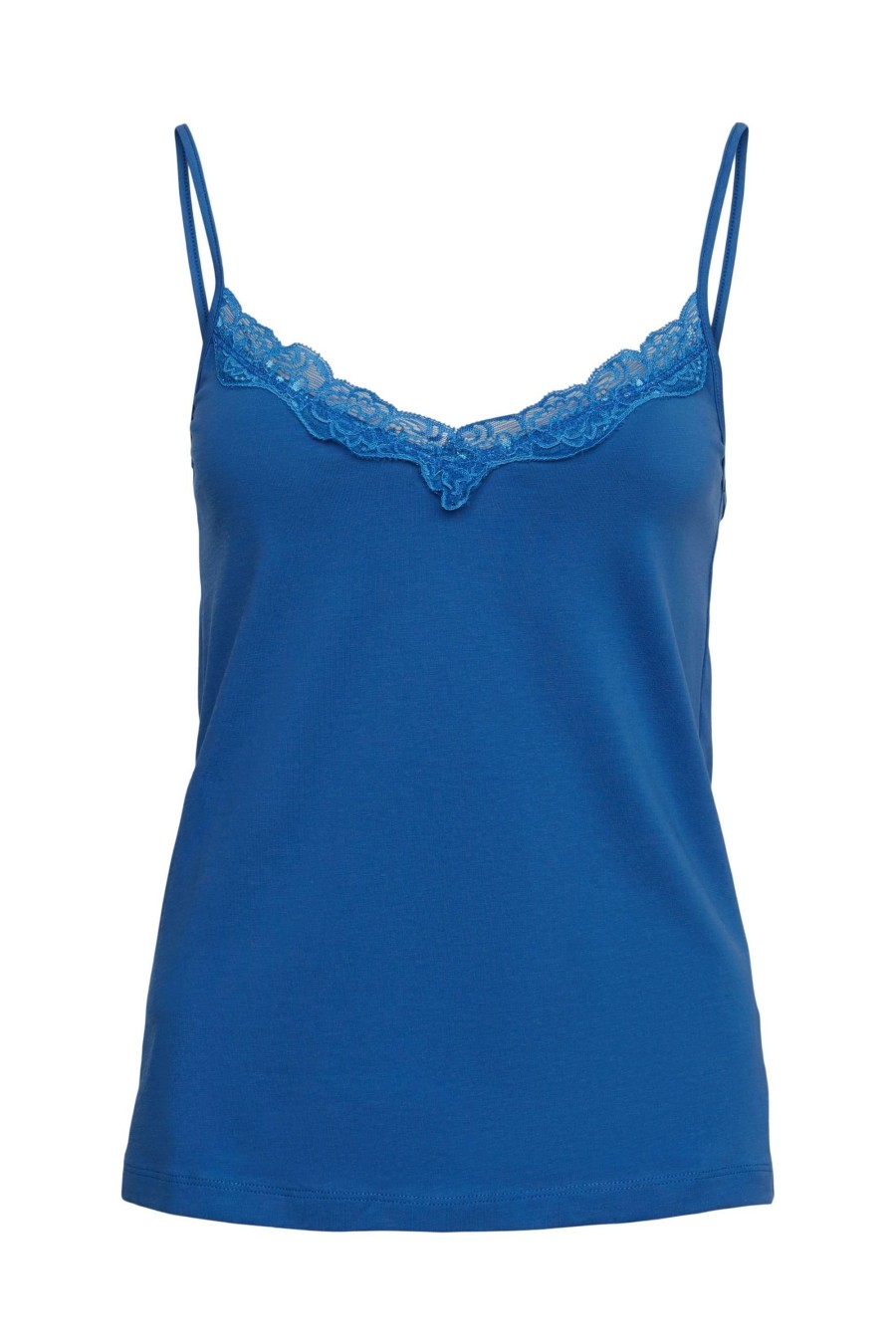 Dames Esprit | Esprit Top Met Kant Bright Blue 053Ee1K305 410