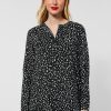 Dames Street One | Street One Lange Print Blouse Zwart 343609 20001