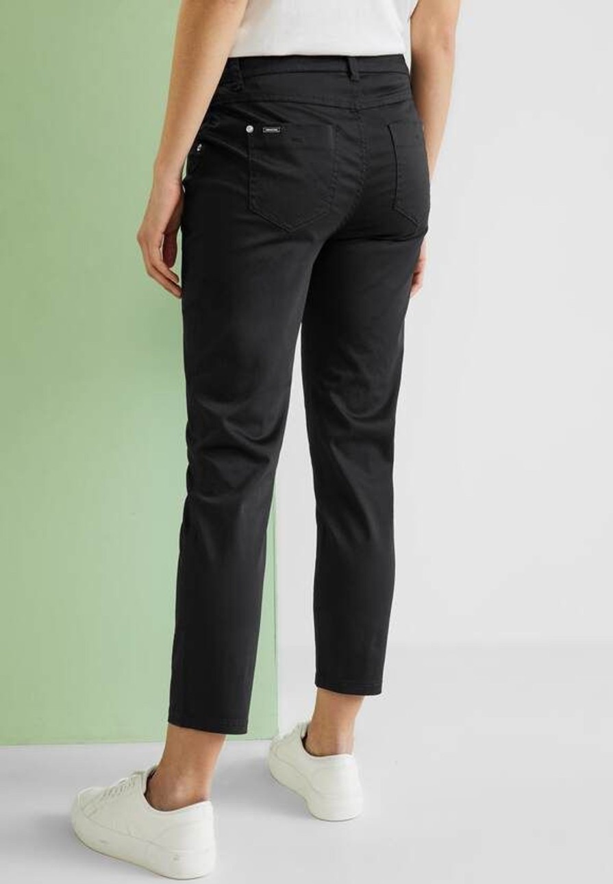 Dames Street One | Street One 7/8 Broek Yulius Black 376146 10001