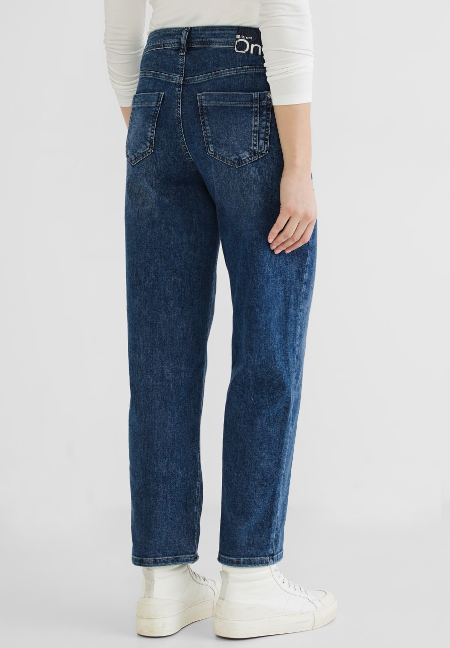 Dames Street One | Street One Straight Denim Indigo 376038 14836