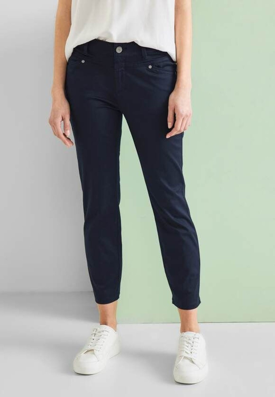 Dames Street One | Street One 7/8 Broek Yulius Deep Blue 376146 11238