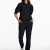 Dames Tramontana | Tramontana Pinstripe Broek Black Q09-09-101