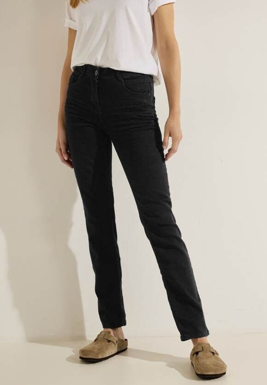 Dames Cecil | Cecil Denim Toronto Straight Black 376535 10001