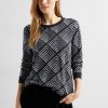 Dames Cecil | Cecil Grafische Print Sweater Black 319808 20001