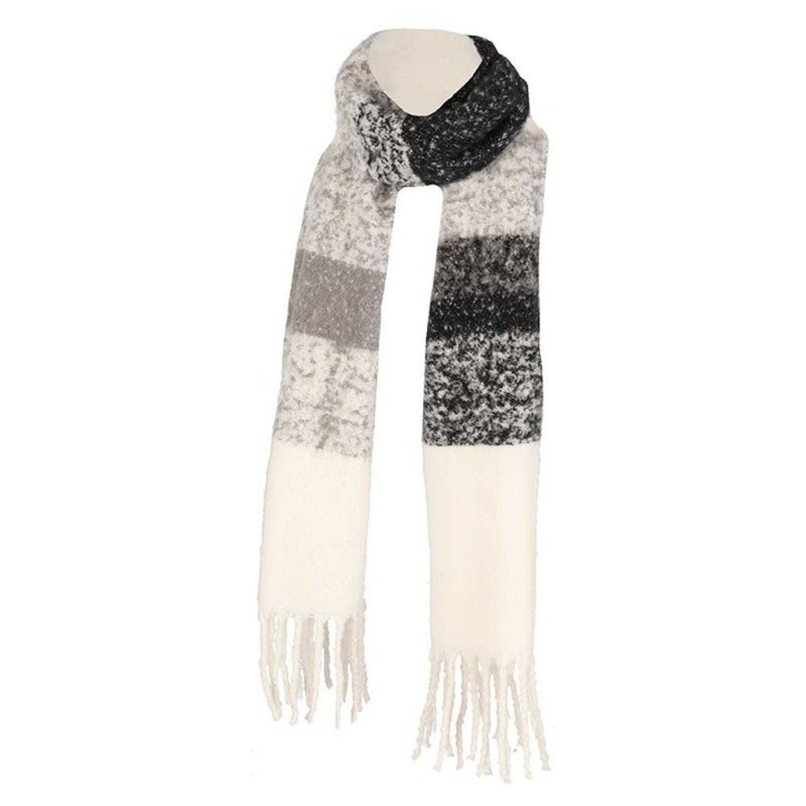 Dames Sarlini | Sarlini Blokken Winter Sjaal Grey 000431-00089