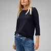 Dames Street One | Street One Sweater Deep Blue 320433 11238