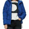 Dames S.Oliver | Qs By S. Oliver Gewatteerde Jas Blue 2130059