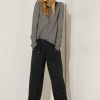 Dames Cecil | Cecil Wijde Jersey Broek Black 376687 10001