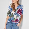 Dames Cecil | Cecil Bloemenprint Blouse Vanilla 343930 33474