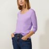 Dames Street One | Street One 3/4 Mouw Shirt Pure Lilac 317588 15289