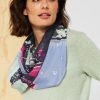 Dames Cecil | Cecil Ronde Print Sjaal Night Sy Blue 571930 34077