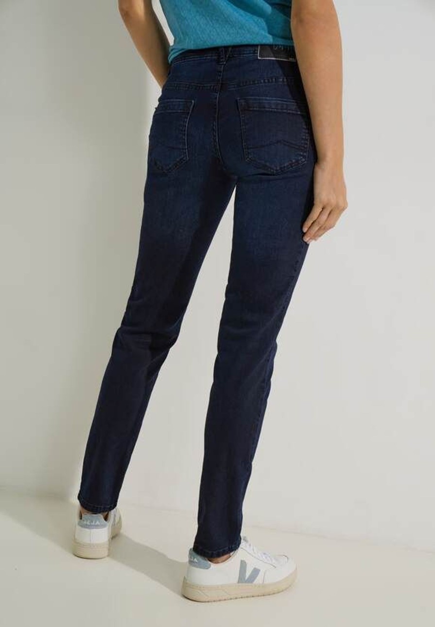 Dames Cecil | Cecil Denim Scarlett Blue Black 376508 13555