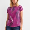 Dames Cecil | Cecil Print Shirt Cool Pink Melange 320254 35099