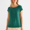 Dames Street One | Street One Shirt Lagoon Green 319648 14957