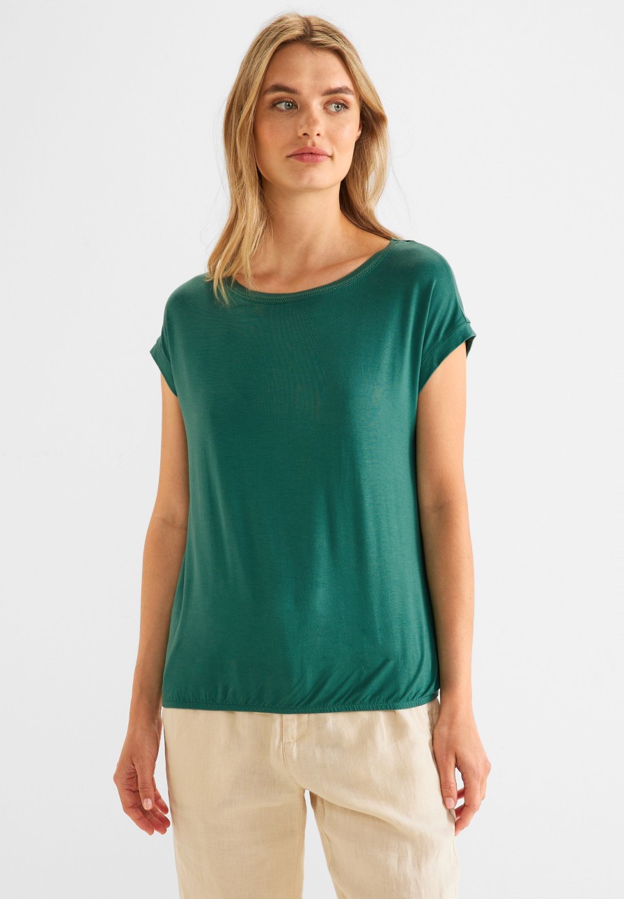 Dames Street One | Street One Shirt Lagoon Green 319648 14957