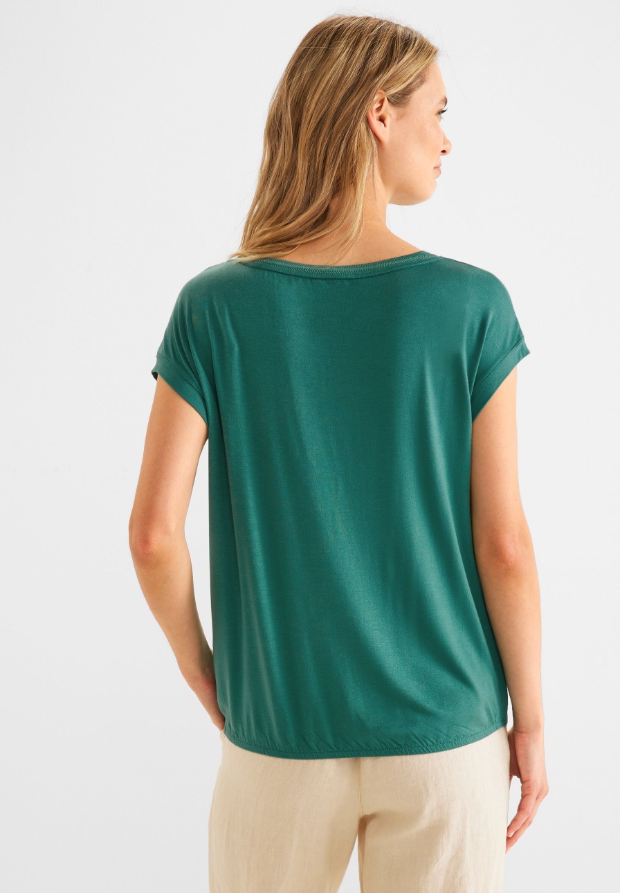 Dames Street One | Street One Shirt Lagoon Green 319648 14957