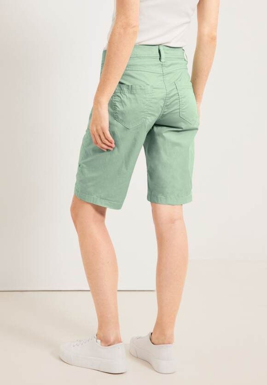 Dames Cecil | Cecil New York Short Salvia Green 376478 14851