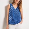 Dames Cecil | Cecil Print Blouse Top Blue Sea 344037 24922