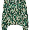 Dames Jacqueline de Yong | Jdy Plisse Blouse Scarab Bosphorus 15303157